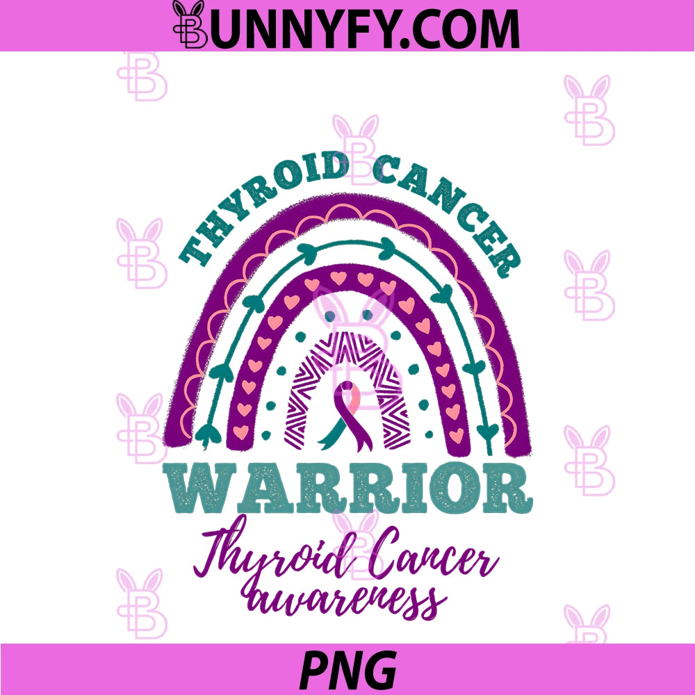 Rainbow PNG, Thyroid Cancer Warrior PNG