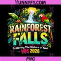 Rainforest Falls VBS 2026 PNG, Exploring The Nature of God PNG
