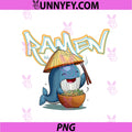 Ramen PNG, Cute Whale Eating Ramen PNG
