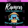 Ramen is The Answer What was The Question PNG, Cute Whale PNG