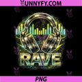 Rave Headphones PNG, Graphic Electronic Music PNG, Festival Clubbing PNG