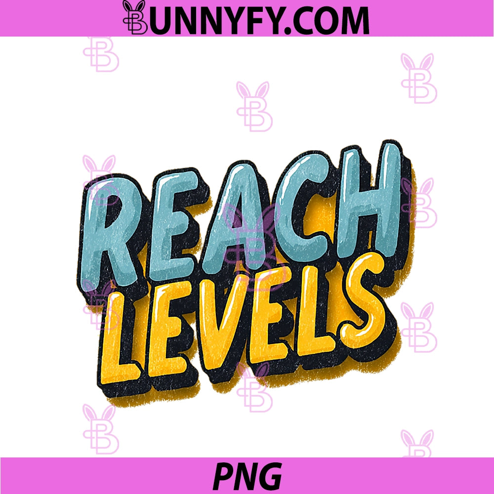 Reach Levels PNG, In Cool Colors PNG