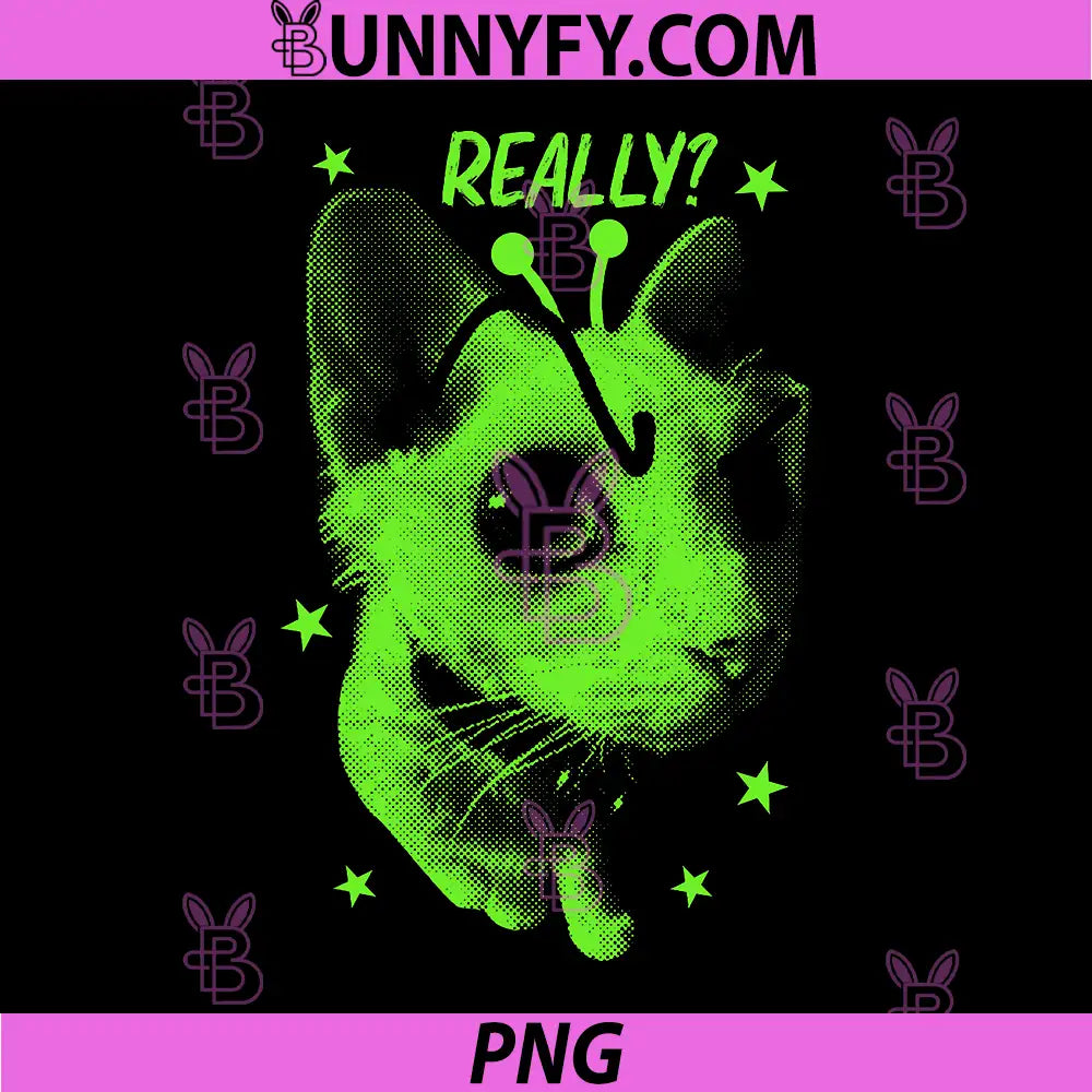 Really Alien Cat Brainrot Meme PNG, Funny Silly Cat Meme PNG