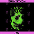 Really Alien Cat Brainrot Meme PNG, Funny Silly Cat Meme PNG