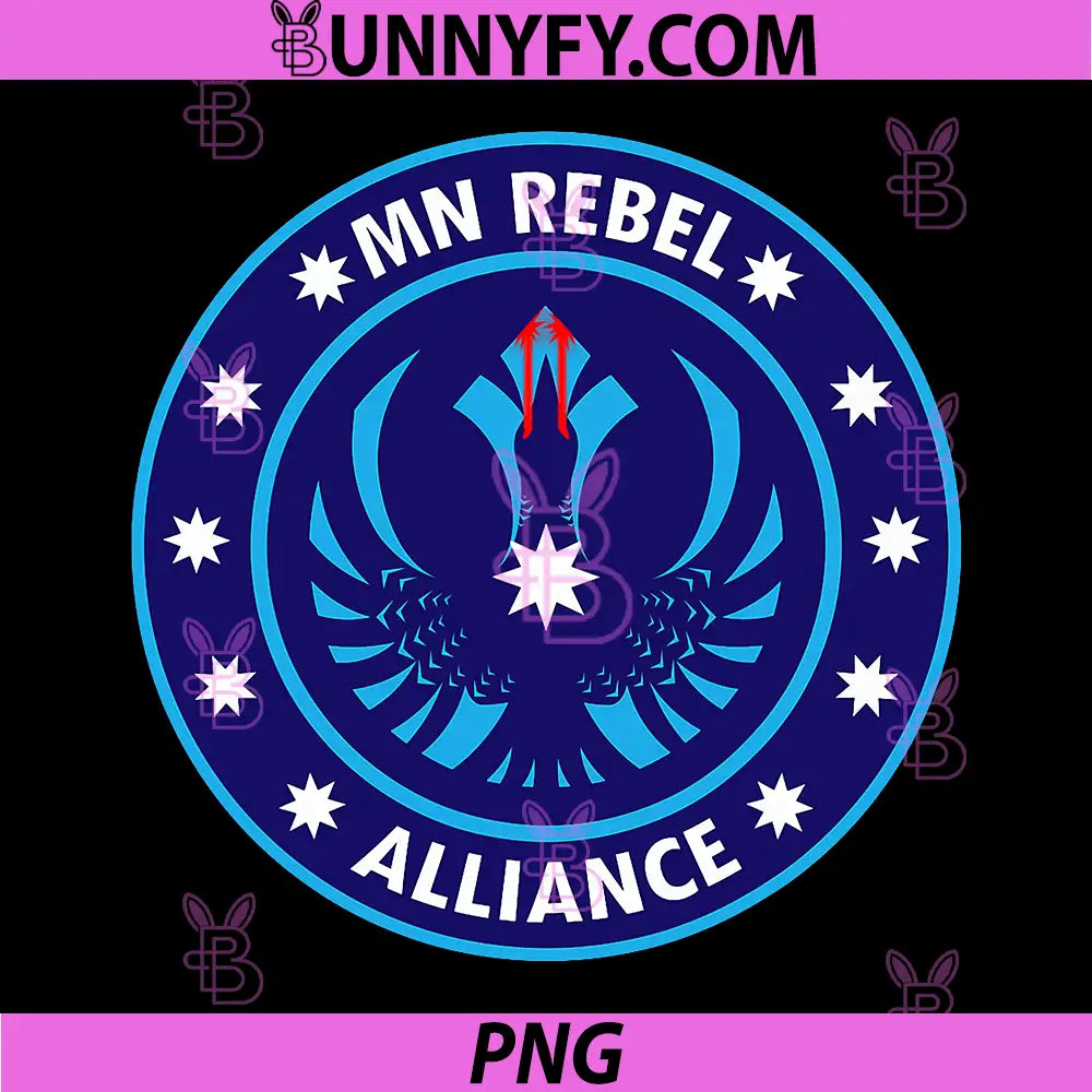MN Rebel Alliance Loon Emblem PNG, Minnesota Rebel Laser Bird Logo PNG
