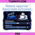 Reboot Required Sleep Mode Activated PNG, Programmer Humor PNG
