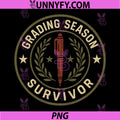 Grading Season Survivor Teacher Badge PNG, Red Pen School Pride PNG