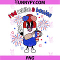 Red White And Boujee Funny PNG, 4th of July American Flag Tumbler PNG