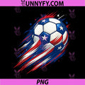 Red White and Blue Soccer Ball PNG, Patriotic Fourth of July PNG