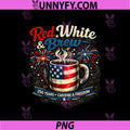 Red White and Brew 250th PNG, Anniversary Coffee Lover Patriotic PNG