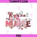 Registered Nurse PNG, Valentines Day Scrub Top Women Scrubs NICU PNG