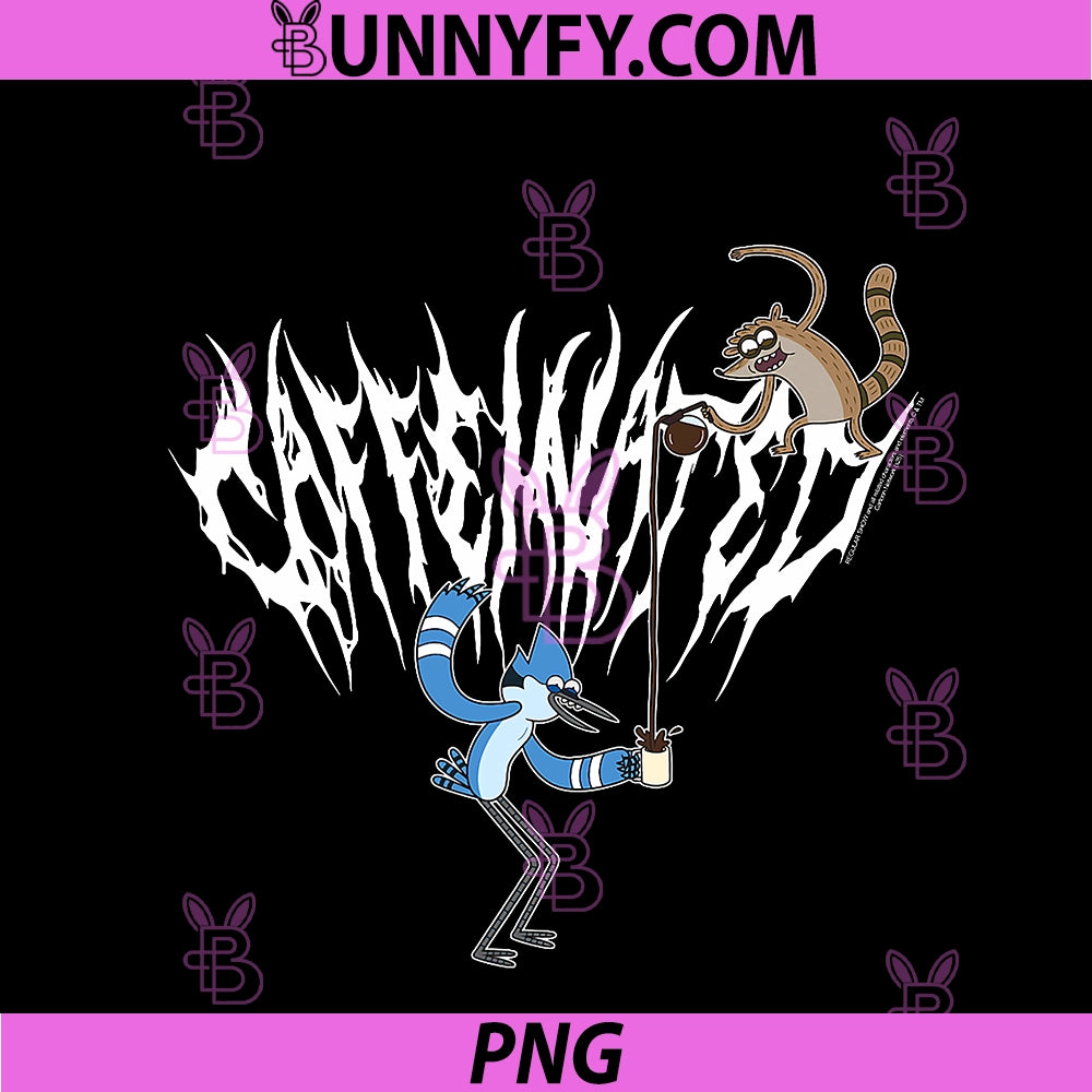 Regular Show Metal Caffeinated By Coffee PNG, Funny Cartoon PNG