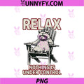 Relax Nothing Is Under Control PNG, Funny Raccoon Surrender PNG