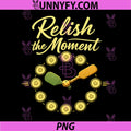 Relish The Moment PNG, Pickleball Retro Clock Graphic PNG