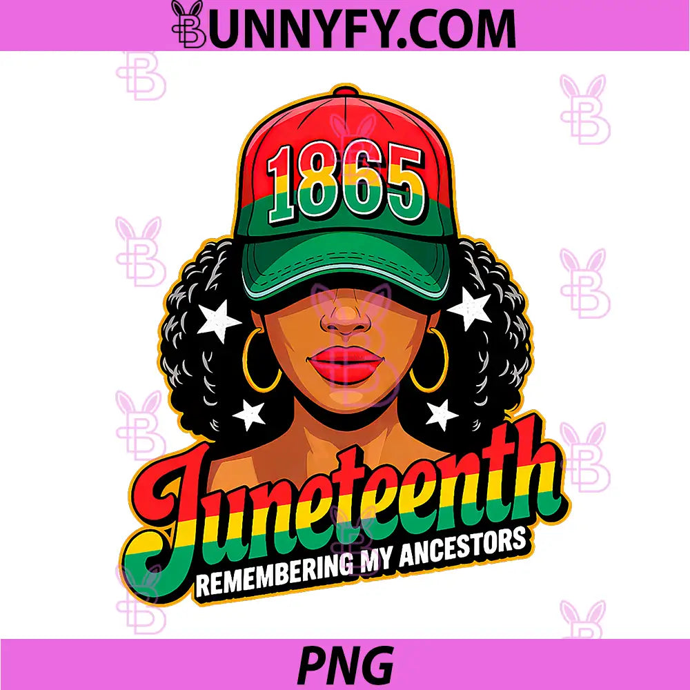 Remembering My Ancestor 1865 PNG, Juneteenth Black Freedom Day PNG