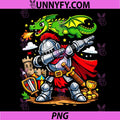 Ren Faire Dabbing PNG, Knight Dragon Fantasy PNG