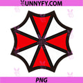 Resident Evil Umbrella Corporation Logo PNG, Red And White Umbrella PNG