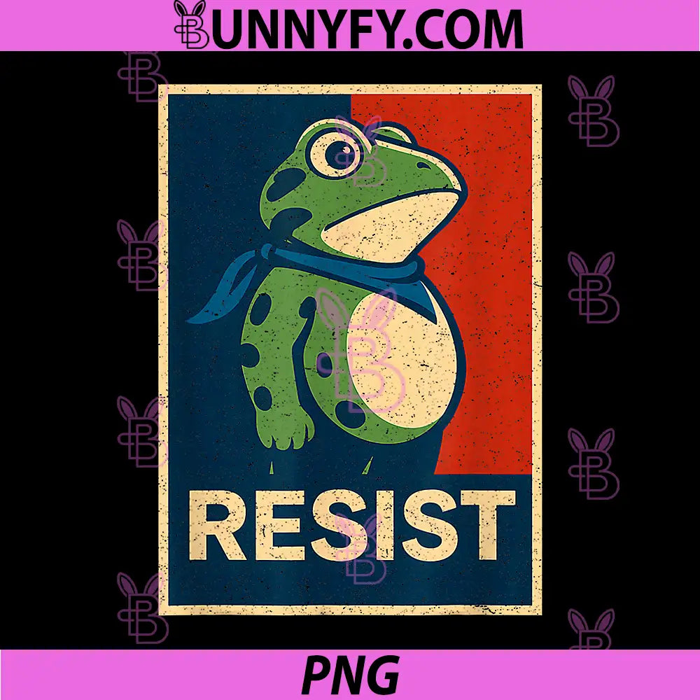 Resist Frog PNG, Portland Frog Protest PNG