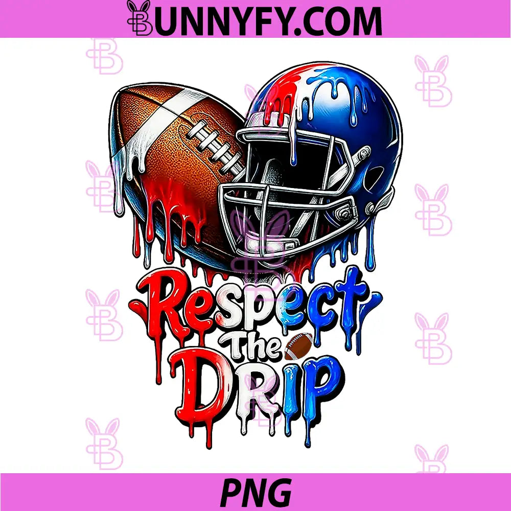 Respect The Drip PNG, Football Drip Boys PNG, Ice Cream Drip Sprinkle PNG