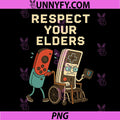Respect Your Elders PNG, Retro Gaming Funny Gamer Controller 80s PNG
