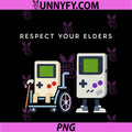 Respect Your Elders Retro Gaming PNG, Funny Gamer Controller 80s PNG