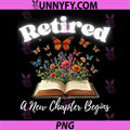 Retirement A New Chapter PNG, Begins Floral PNG