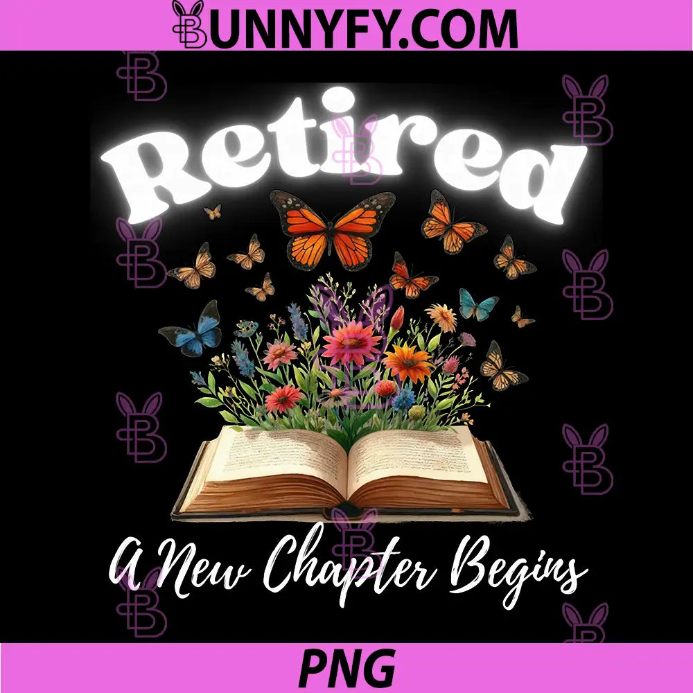 Retirement A New Chapter PNG, Begins Floral PNG