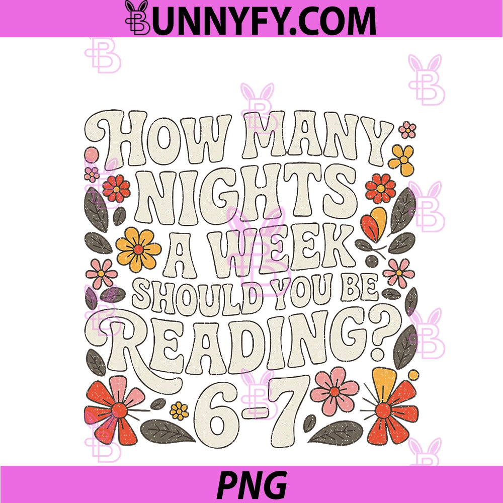 Retro 67 PNG, How Many Nights A Week Should You Be Reading 6-7 PNG