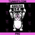 Retro Abolish ICE PNG, Funny Cat Abolish ICE Meme PNG