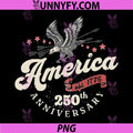 Retro America 1776 Bald Eagle PNG, 250th Anniversary Patriotic PNG
