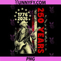 Retro America 250 USA Years PNG, George Washington Playing Guitar PNG
