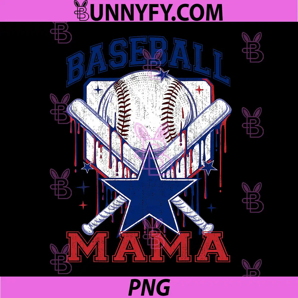 Baseball Mama Retro PNG, Vintage Baseball Mom PNG