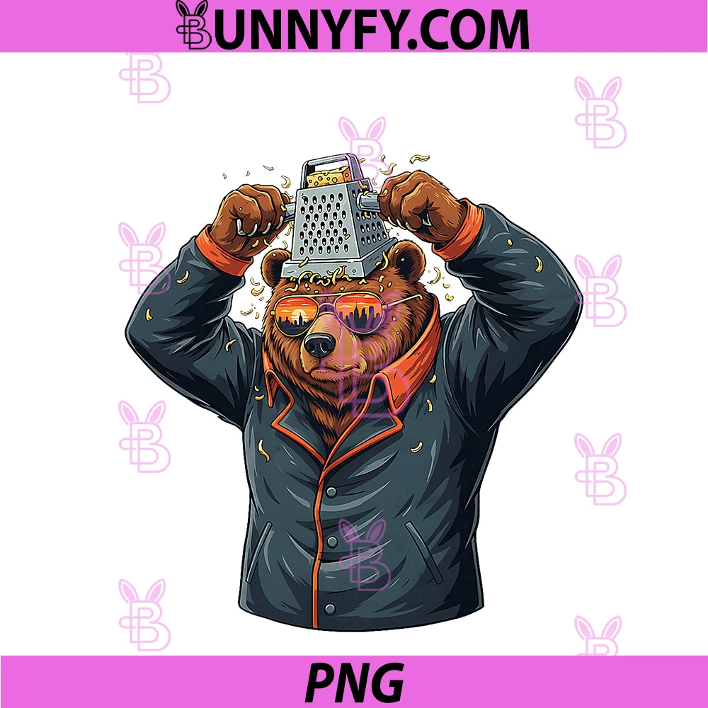 Retro Bear PNG, With A Grater Hat PNG