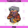 Retro Bear PNG,  With Cheese Grater Hat And Sunglasses Vintage PNG