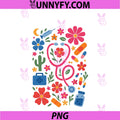 Retro Boho Floral Nurse PNG, Doctor Stethoscope RN Nursing PNG