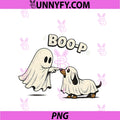 Retro Boo Boo-p Dog Ghost PNG, Funny Halloween Dog Lovers Dog PNG