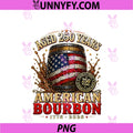 Retro Bourbon Built America PNG, Patriotic Whiskey 250 Years PNG