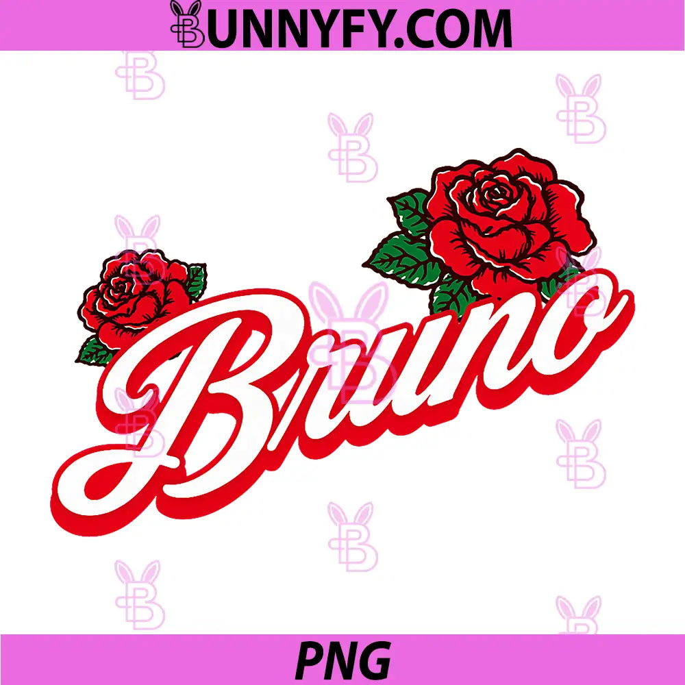 Retro Bruno PNG, First Name Personalized 80s PNG