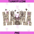 Hunting Mama Camo Deer Design PNG, Retro Buck Hunting Mom PNG