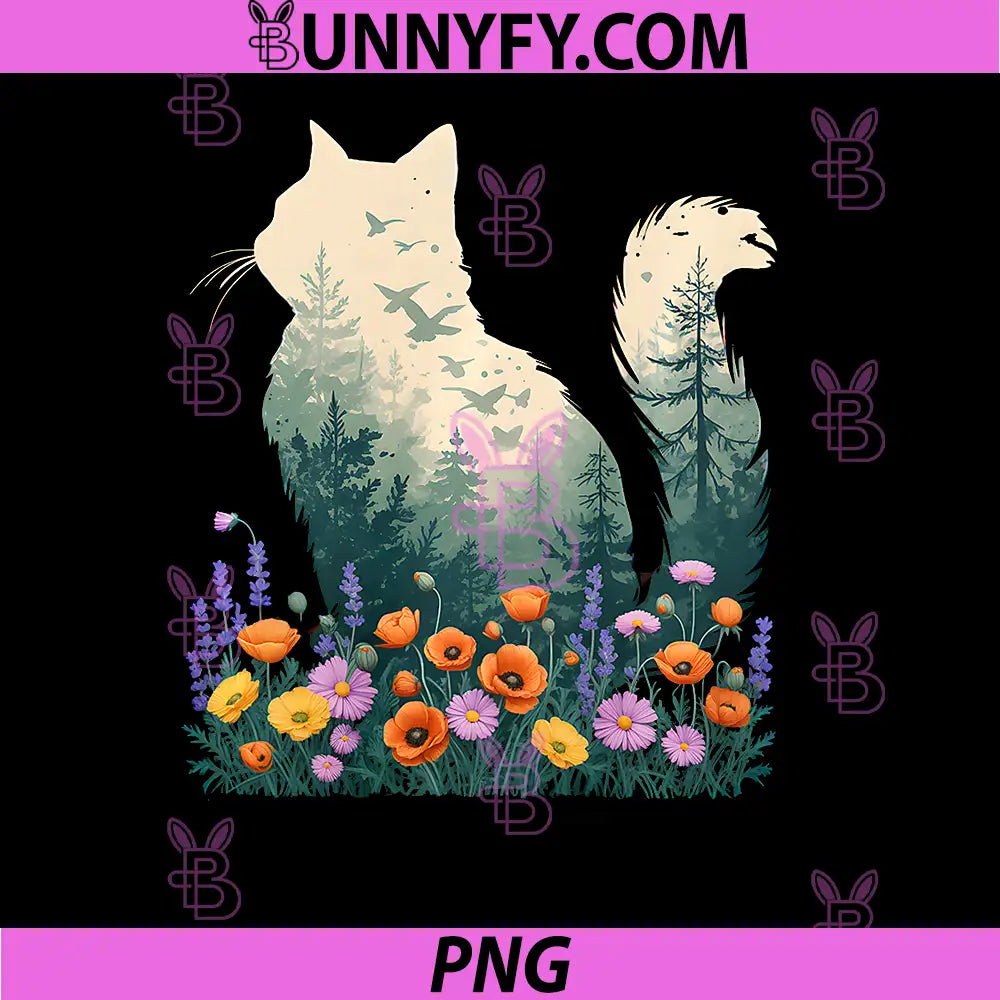 Retro Cat Mom Earth Day PNG, Cottagecore Lover PNG