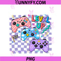 Retro Checkered Level Up PNG, Teacher Gaming Back To School PNG