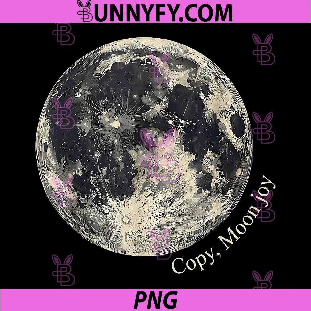 Retro Copy Moon Joy Funny PNG, Lunar Quote Space Lover PNG 