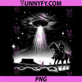 Retro Cowboy UFO PNG, Desert Encounter Vintage Sci-Fi PNG