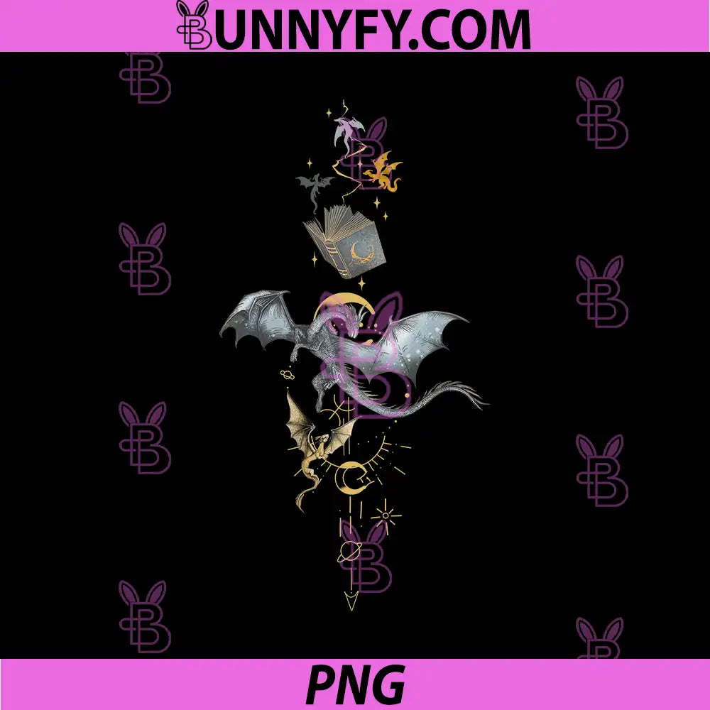 Fantasy Dragon And Magic Book Vertical Art PNG, Bookish Dragon PNG