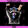 Retro Funny America Raccoon Hot Dog PNG, Lovers Patriotic US Flag PNG