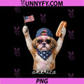 Retro Funny America Shih Tzu Dog PNG, Lovers Patriotic US Flag PNG