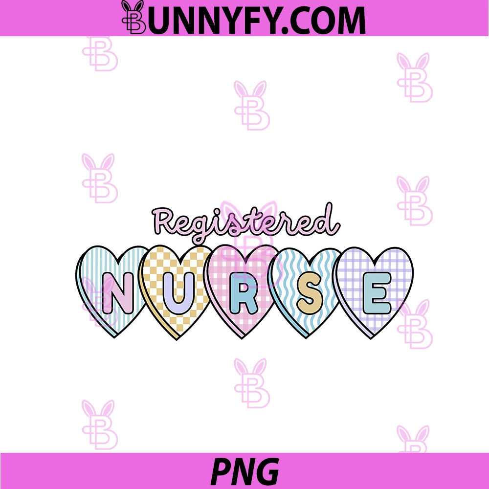 Retro Funny Pediatric Registered Nurse PNG, Happy Valentines Day PNG