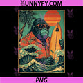 Retro Gorilla Surfer Hawaii PNG, Animal Surfing Beach Summer PNG