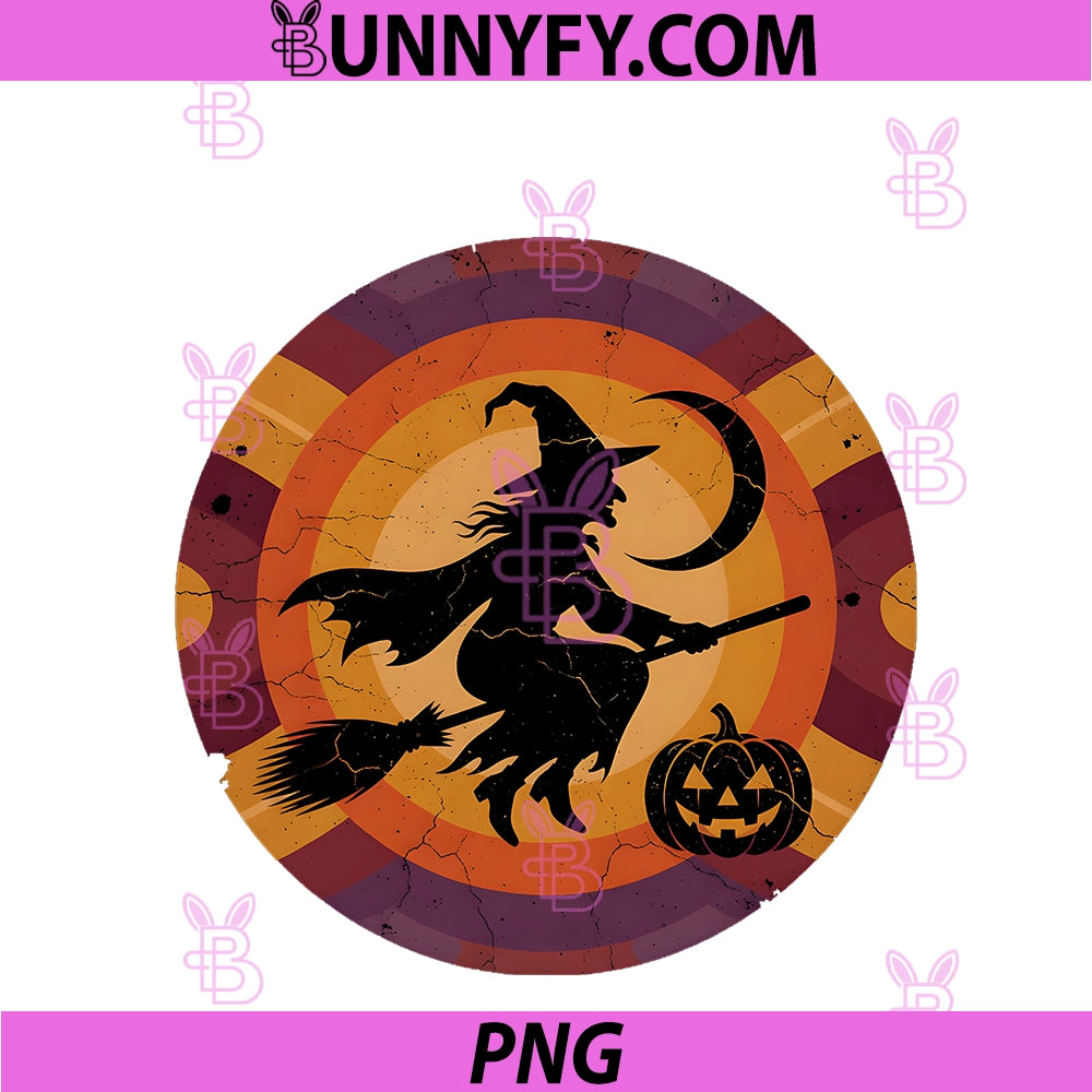 Retro Halloween 2026 PNG, Vintage Sunset PNG