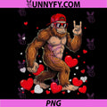 Heat Love Peace Sign PNG, Bigfoot Sasquatch PNG